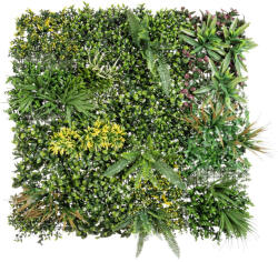Bizzotto Panou plante artificiale verzi galbene 100x100 cm (0790459)