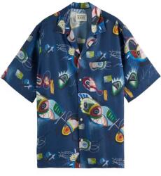 Scotch & Soda Cămaşă Aop-Sleeved Relaxed-Fit 180037 SC401 abstract island night aop