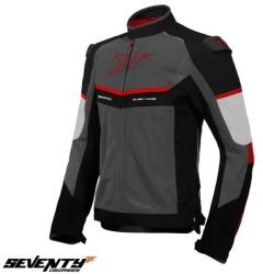 Seventy Degrees Geaca moto Seventy Degrees SD-JR60 Thunder - barbati, vara, sport, gri/rosu (SD2106021)
