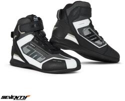 Seventy Degrees Ghete moto Seventy SD-BR3 Veloce Pro Unisex negru/alb (SD31003035)