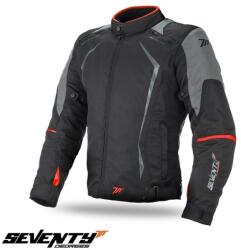 Seventy Degrees Geaca moto Seventy Degrees SD-JR47 - barbati, vara/iarna, impermeabila, racing, negru (SD2104704)