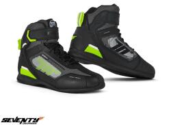 Seventy Degrees Ghete moto Seventy SD-BR2 Veloce Unisex negru/galben fluor (SD3100203)