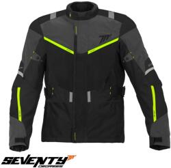 Seventy Degrees Geaca moto Seventy Degrees SD-JT83 - barbati, iarna, impermeabila, touring, negru/galben fluor (SD2308303)
