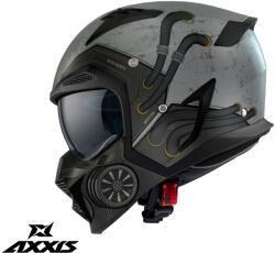 AXXIS Casca Axxis Hunter SV Toxic - Adventure, gri mat, Ochelari soare incluși (4330A12223)