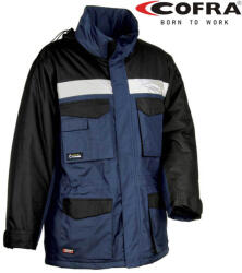 Cofra Gust Bélelt Téli Ripstop Munkáskabát Sötétkék/Fekete - L (COFGUST-02-L)