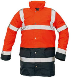 CERVA Sefton Vízálló Láthatósági Télikabát HV Piros/Sötétkék - M (0301007322002)