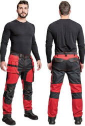 CERVA Keilor Stretch Munkásnadrág Piros/Fekete - 48 (0302038320048)