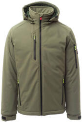 PAYPER Creek Pad Téli Bélelt Softshell Kabát Katonai Zöld - S (S00330-0489-07050-S)