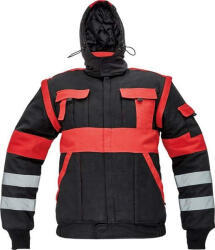 CERVA Max Winter RFLX Téli Munkáskabát Fekete/Piros - 50 (0301045265050)