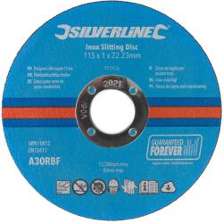 Silverline Vágókorong 115 × 1 × 22, 23 mm 10 db Ezüstvonal (972926)