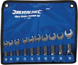 Silverline Fűzőlyuk villáskulcs készlet MINI 10 - 19 mm - 10 db Silverline (630063)