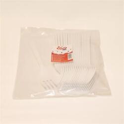  Furculiță, plastic, reutilizabilă, 17 cm, 20 bucăți "Prima", alb (1020004500) Tacam