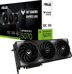 ASUS TUF Gaming GeForce RTX 5070 OC 12GB GDDR7 192bit (TUF-RTX5070-O12G-GAMING/90YV0LZ0-M0NA00) Videokártya