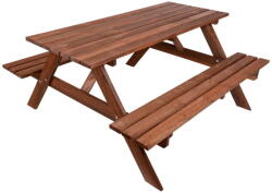 ROJAPLAST Piknik Set 180 cm fenyőfából összecsukható 245-23
