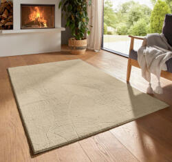 Modern Szőnyeg Rio 3D Garden Beige 150 x 220 cm Bézs