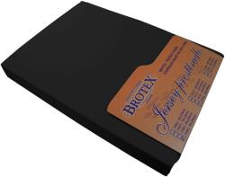 Brotex Jersey lepedő, fekete, 120×200 cm (35121/048)