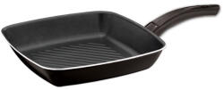 Zilan Tigaie grill Zilan, 28 x 28 cm, aluminiu, interior teflon, Negru (ZLN3895)