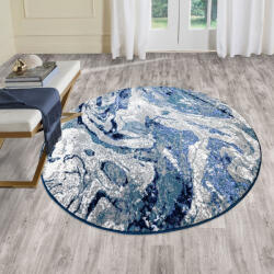  Modern Szőnyeg Mykonos 7474 Navy Kerek 160 cm Kék