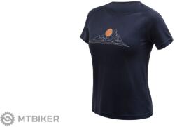 Sensor MERINO BLEND MOON női póló, mélykék (M)