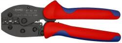 KNIPEX Клещи за кримпване на кабелни накрайници 0.5-6мм2 неизолирани, закалени, синьо-червена ръкохватка 220мм, с пружина, Knipex (K975235)