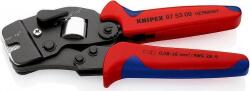 KNIPEX Клещи автоматични за кримпване на кабелни накрайници 0.08-16мм2 квадрат, ръкохватка 190мм, с пружина, Knipex (K975309)