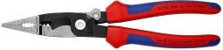 KNIPEX Клещи инсталаторски, синьо-червена ръкохватка 200мм, с фиксатор, Knipex (K1392200)