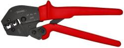 KNIPEX Клещи за кримпване на кабелни накрайници 35-50мм2, закалени, синьо-червена ръкохватка 250мм, с пружина, Knipex (K975219)