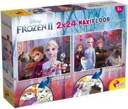 Lisciani Puzzle cu două fete Lisciani de colorat din 2 х 24 piese - Regatul Înghețat 2 (86580) Puzzle