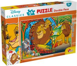 Lisciani Puzzle cu două fețe Lisciani de colorat din 24 piese - Regele Leu (86498)