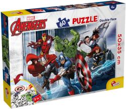 Lisciani Puzzle cu două fețe Lisciani de colorat din 60 piese - Răzbunătorii în acțiune (99696) Puzzle