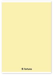 Fortuna Spirálfüzet vonalas FORTUNA Monocolor A/4 70 lapos pasztell sárga 01.02140 (01.02140)