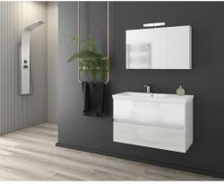 Drop Dulap cu oglinda suspendat Drop Luxus/Status alb 2 usi 75 cm (5KSQ075WH)