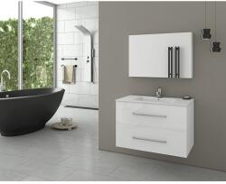 Drop Dulap cu oglinda suspendat Drop Torino alb 1 usa 73 cm (5KTO075WH)