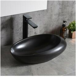 Inter Ceramic Lavoar pe blat Inter Ceramic Art negru lucios 49 cm (493B)