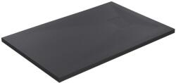 Inter Ceramic Cadita compozit pentru dus Inter Ceramic dreptunghiulara 120x80 cm finisaj piatra mata-gri inchis (12080RS-3)