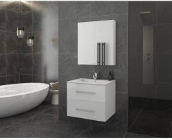 Drop Dulap cu oglinda suspendat Drop Torino alb 2 usi 60 cm (5KTO060WH)