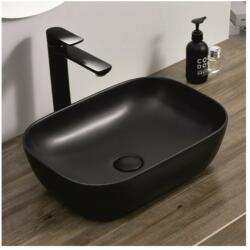 Inter Ceramic Lavoar pe blat Inter Ceramic Art dreptunghiular negru finisaj mat 46 cm (887BLACK)