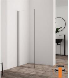 Inter Ceramic Paravan de dus mobil tip Walk-In Inter Ceramic crom lucios 50x200 cm sticla transparenta (113-2TR/50)