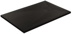 Inter Ceramic Cadita compozit pentru dus Inter Ceramic dreptunghiulara 140x80 cm finisaj piatra-negru mat (14080RS-2)