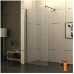 Inter Ceramic Paravan de dus tip Walk-In Inter Ceramic profil auriu - sticla transparenta 80x200 cm (116/80)