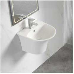 Inter Ceramic Lavoar suspendat Inter Ceramic oval alb lucios 48.5 cm (4746MW)