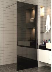 Inter Ceramic Paravan de dus tip Walk-In Inter Ceramic profil gri mat - sticla fumurie 80x200 cm (113GG/80 NANO)