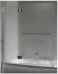 Inter Ceramic Paravan de cada batant Inter Ceramic 126x140 cm sticla opaca 5 mm profil crom lucios stanga (112 DF L)