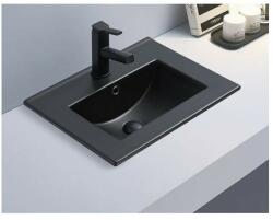 Inter Ceramic Lavoar pe mobilier Inter Ceramic negru mat 81 cm (8066B)