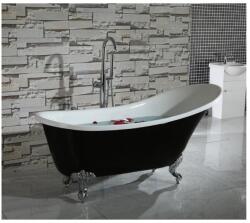 Inter Ceramic Cada freestanding retro Inter Ceramic acril negru-alb 162.5x69.5 cm (LB 1784 B)