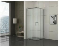 Inter Ceramic Cabina de dus patrata Inter Ceramic cu usi glisante crom lucios - transparent 80x80 cm (789TR)