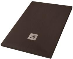 Inter Ceramic Cadita compozit pentru dus Inter Ceramic dreptunghiulara 140x80 cm finisaj lemn si cafea (14080BW)