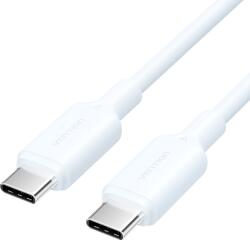 Vention Szövet USB-C - USB-C, (3A, fehér), 2m, kábel