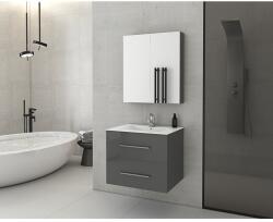 Drop Dulap cu oglinda suspendat Drop Torino antracit 2 usi 60 cm (5KTO060AG)