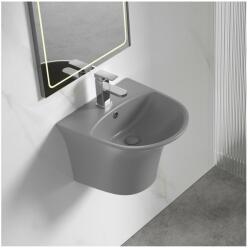 Inter Ceramic Lavoar suspendat Inter Ceramic oval gri mat 48.5 cm (4746MG)